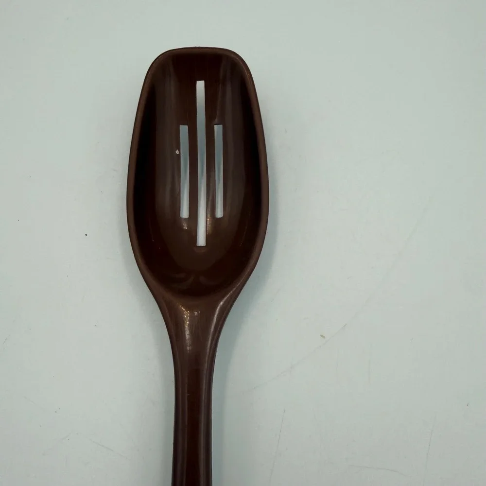 Vintage Foley Brown Nylon Slotted Spoon Kitchen Utensil 11.5 Inch